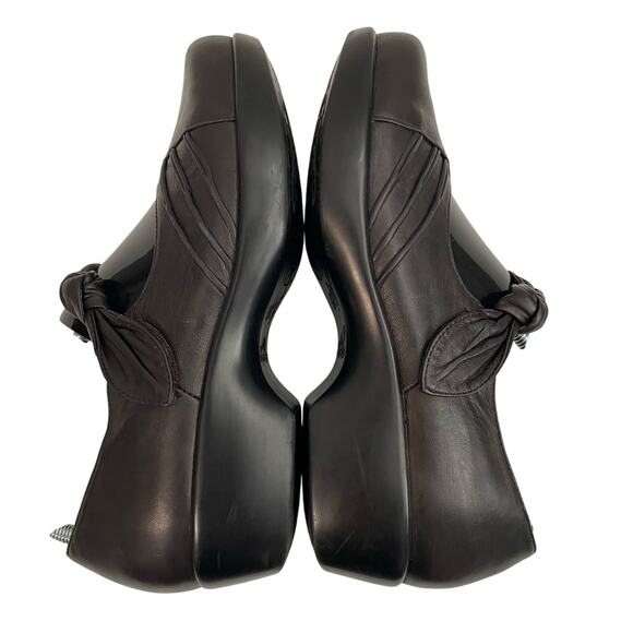 Dansko Ainsley Platform Mary Jane Comfort Clogs Leather Dark Brown Women’s sz 9 - Picture 2 of 13